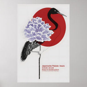 Nagai Kraan Poster Mat Kunstprint. Japans