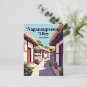 Naganeupseong steeg Zuid-Korea Briefkaart (Staand voorkant)