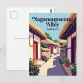 Naganeupseong steeg Zuid-Korea Briefkaart (Voorkant / Achterkant)