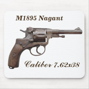 Nagant Revolver m1895 sovjet russisch ww2 muispad Muismat