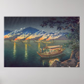 Nagaragawa Cormorant Vissen Tsuchiya Koitsu Poster (Voorkant)