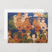 Nagas en Devas Boeddhistisch 11e eeuws Tibet Briefkaart (Voorkant / Achterkant)