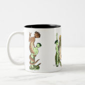 Nagas spelen tweekleurige koffiemok (Links)