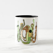 Nagas spelen tweekleurige koffiemok (Center)