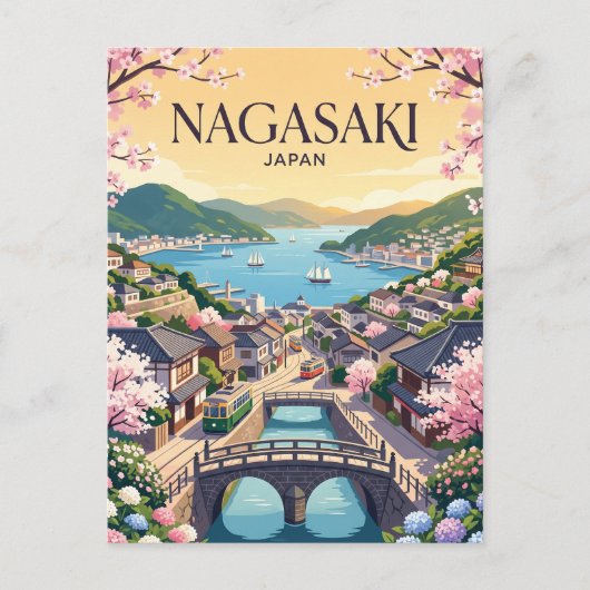 Nagasaki Japan Briefkaart (Voorkant)