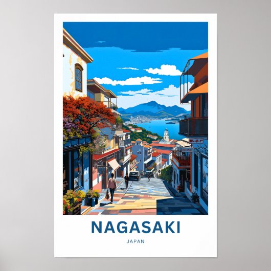 Nagasaki Japan Reizen Poster (Voorkant)