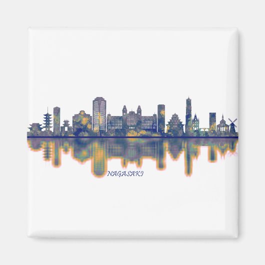 Nagasaki Skyline Magneet (Voorkant)