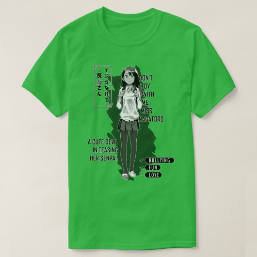 Nagatoro van Please don39t pesten me Nagatoro T-shirt (Design voorkant)