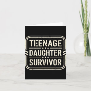 Nage Dochter Overlevende T-shirt Grappige Mannen V Kaart