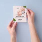 nagel cosmetica beauty business promotie Flyer (Hand)