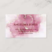 Nagel eleganten Typographie Visitenkarte Visitekaartje (Achterkant)