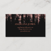 Nagel eleganten Typographie Visitenkarte Visitekaartje (Achterkant)