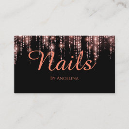 Nagel eleganten Typographie Visitenkarte Visitekaartje