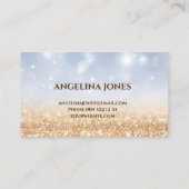 Nagel eleganten Typographie Visitenkarte Visitekaartje (Achterkant)