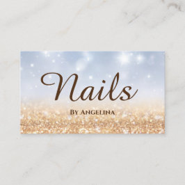 Nagel eleganten Typographie Visitenkarte Visitekaartje