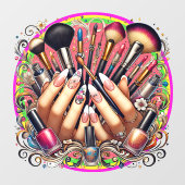 Nagel- en Make-up Salon Raamsticker (Vel)