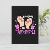 Nagel Hustler Geloof In Manicures Kaart (Staand voorkant)