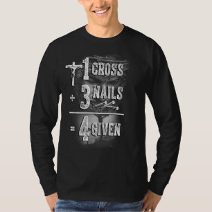 Nagel Kruis Gelofte op Team Jezus,1 Kruis 3 nagels T-shirt