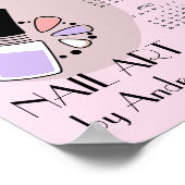 Nagel Kunst Manicure Ontwerp 2026 Kalender Poster (Hoek)
