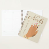 Nagel Kunstenaar Tattoo Hand Illustratie Planner (Display)