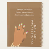 Nagel Kunstenaar Tattoo Hand Illustratie Planner (Achterkant)