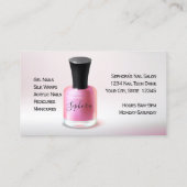 Nagel Kunsttechnicus - Fuchsia nagellak Visitekaartje (Achterkant)