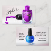 Nagel Kunsttechnicus - Orchidee Nagellak Visitekaartje (Voorkant / Achterkant)