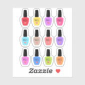 Nagel Lak Manicure Pedicure Afspraak Planner  Sticker (Vel)
