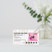 Nagel Lak | Manicure Salon Visitekaartje (Staand voorkant)