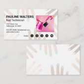 Nagel Lak | Manicure Salon Visitekaartje (Voorkant / Achterkant)