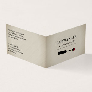 Nagel Lak   Manicuriste Visitekaartje