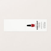 Nagel Lak | Minimalistisch Visitekaartje (Buitenkant ongevouwen)