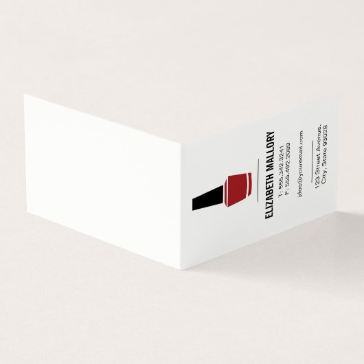 Nagel Lak | Minimalistisch Visitekaartje (Buitenkant)