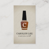 Nagel Lak Monogram Visitekaartje (Voorkant)