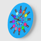 Nagel Lak Ringen Blauw Grote Klok (Hoek)