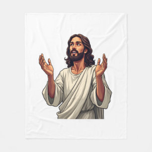 Nagel Litteken Jezus Vintage Geloof Graveur T-shir Fleece Deken