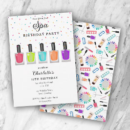 Nagel Manicure Pedicure Mani Pedi Meisje Spa Verja Kaart