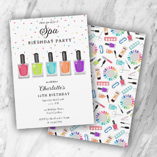 Nagel Manicure Pedicure Mani Pedi Meisje Spa Verja Kaart