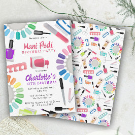 Nagel Manicure Pedicure Mani Pedi Meisjes Verjaard Kaart