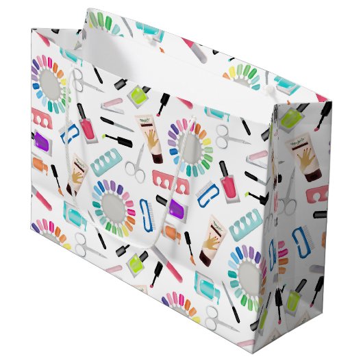 Nagel Manicure Pedicure Schoonheidssalon Groot Cadeauzakje (Voorkant Gekanteld)