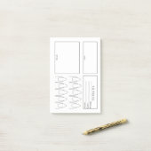 Nagel planner post-it® notes (Op bureau)