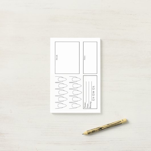 Nagel planner post-it® notes (Op bureau)