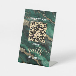 Nagel Salon Venmo QR-code betaling | Scan om te be Reclamebord Met Voetstuk