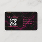Nagel Specialist Foto QR Code Visitekaartje (Achterkant)