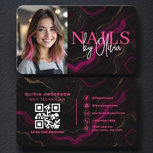 Nagel Specialist Foto QR Code Visitekaartje