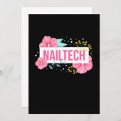 Nagel Tech Bloem Kaart (Voorkant / Achterkant)