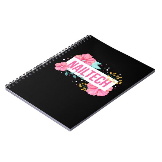 Nagel Tech Bloem Notitieboek (Linkerzijde)