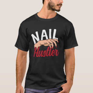 Nagel Tech Citaat Werk Uniform Nagellak Luipaard M T-shirt