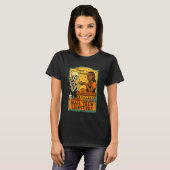 Nagel Tech Schedel en Mooie Model T-shirt (Voorkant volledig)