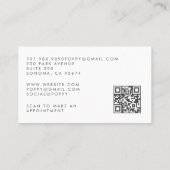 Nagel Tech Tarot QR Code Kaart Visitekaartje (Achterkant)